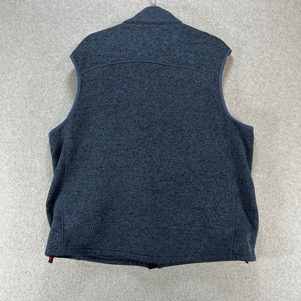 Orvis Fleece Vest Full Zip Mens XXL Blue Heathered Outdoor Hiking Layering - Picture 4 of 9